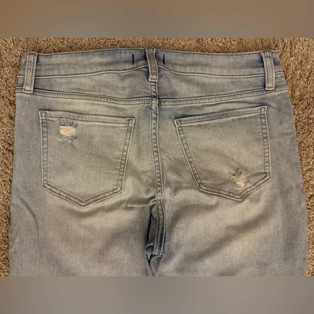 Studio Blue Casey Mid Rise Cropped Relaxed Skinny Jeans - Lt Blue - Size 31 (12) - Picture 6 of 6
